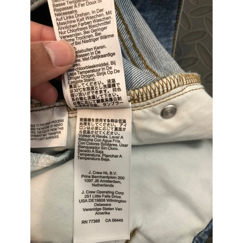 NEW J.Crew '96 Low Rise Slim Wide Jeans Womens 33 Light Blue Denim CH846 - Picture 10 of 13